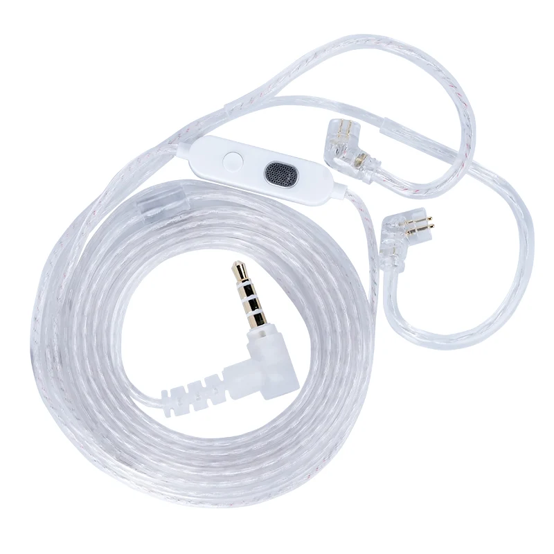 New KZ M2 Dual-Mic Silver-Plated OFC Earphone Cable