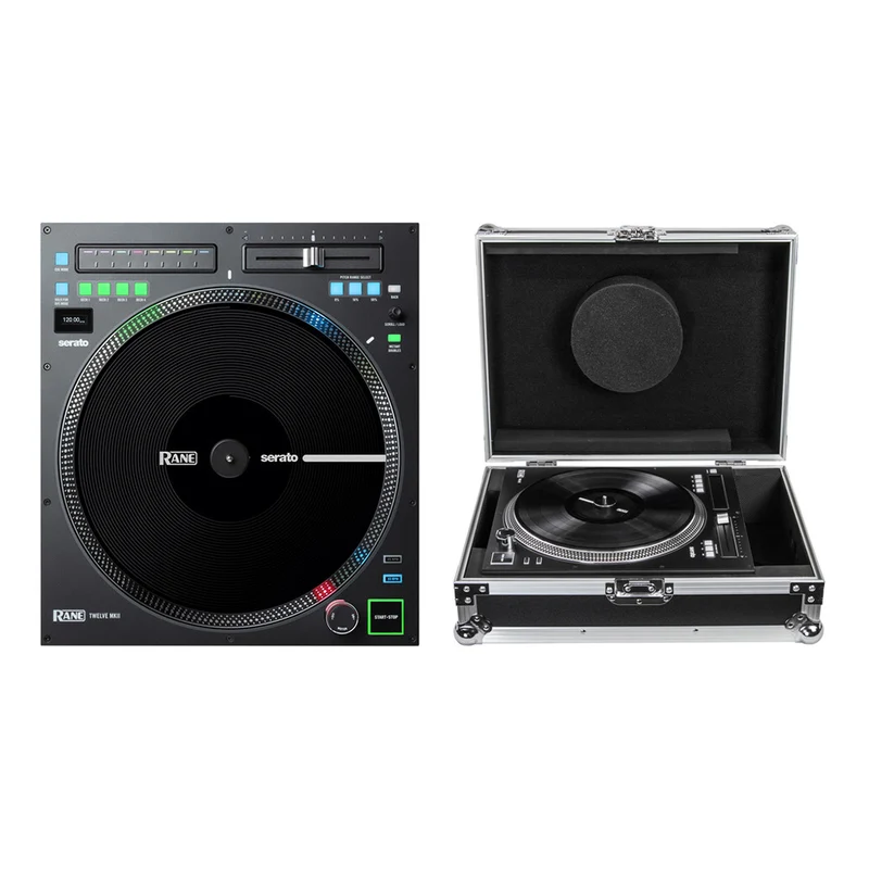 RANE DJ TWELVE MKII + Odyssey Innovative Designs Flight Zone Rane Twelve Motorized Turntable DJ Battle Controller Case