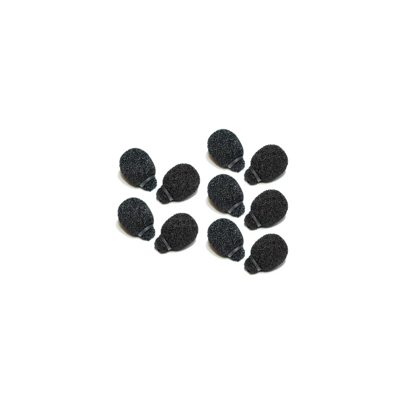 Rycote Miniature Lavalier Foams Black (1 pack of 10)