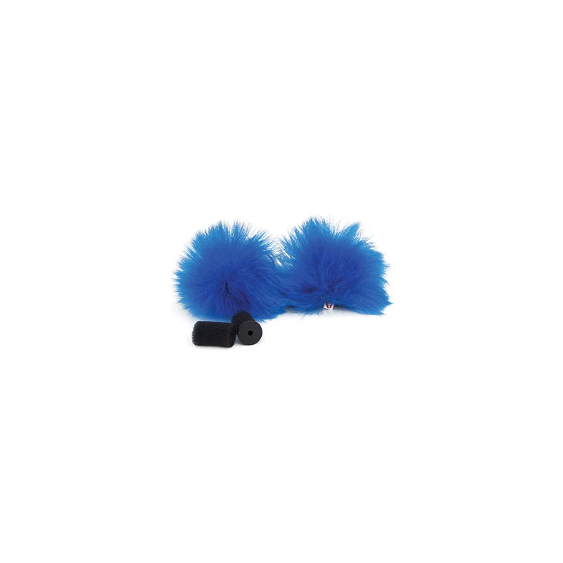 Rycote Blue Lavalier Windjammer - pair