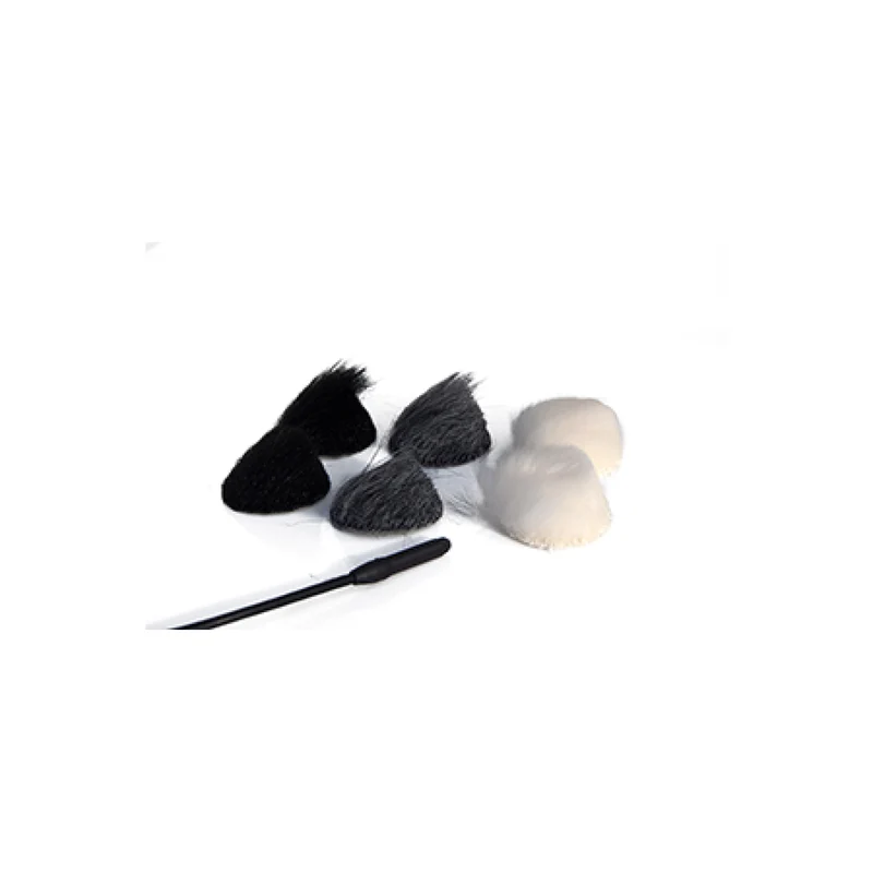 Rycote Black Overcovers, fur discs only - pack of 100 users