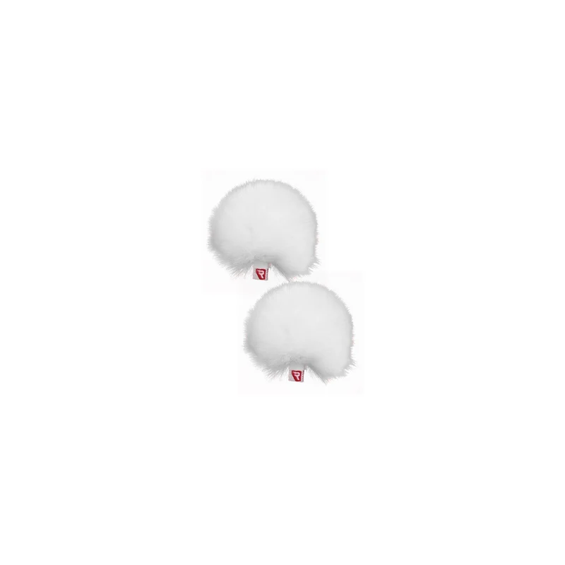 Rycote White Ristretto Lavalier Windjammer - pair