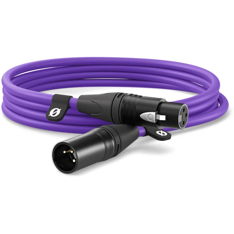 RODE Premium XLR Cable, 3M / 9.8 Feet, Purple