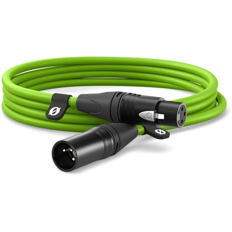 RODE Premium XLR Cable, 3M / 9.8 Feet, Green