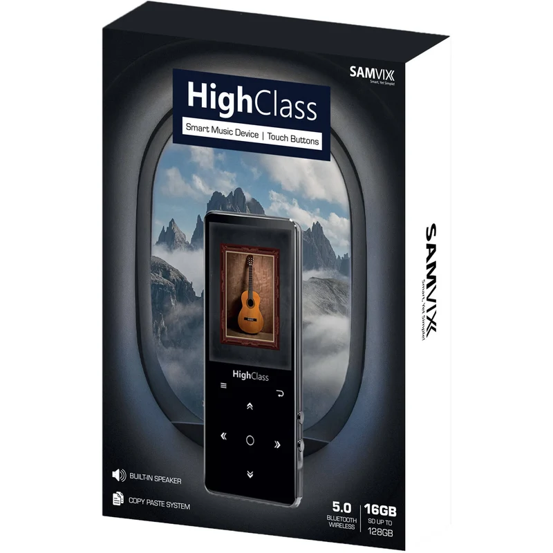 Samvix HighClass 16GB Kosher MP3 Player - White