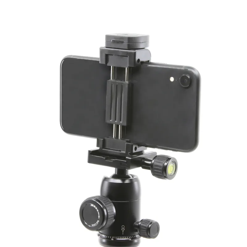 Mobifoto Mobimount 20 Arca Smartphone Mount W/Cold Shoe And Bluetooth Shutter Remote