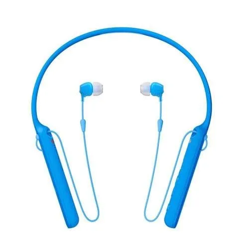 Sony WI-C400 - Earphones with mic - in-ear - behind-the-neck mount - Bluetooth - wireless - NFC