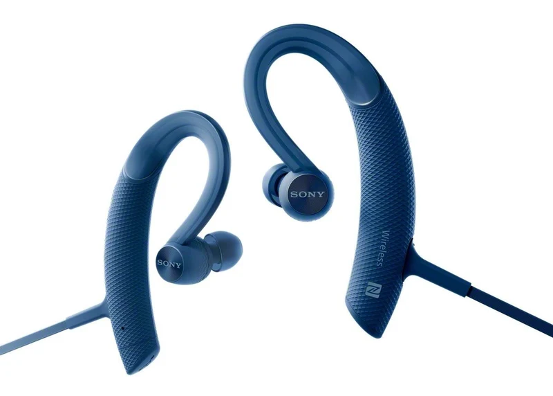 Sony Sony MDR-XB80BS - Sports - earphones with mic - in-ear - over-the-ear mount - wireless - Bluetooth - NFC - blue