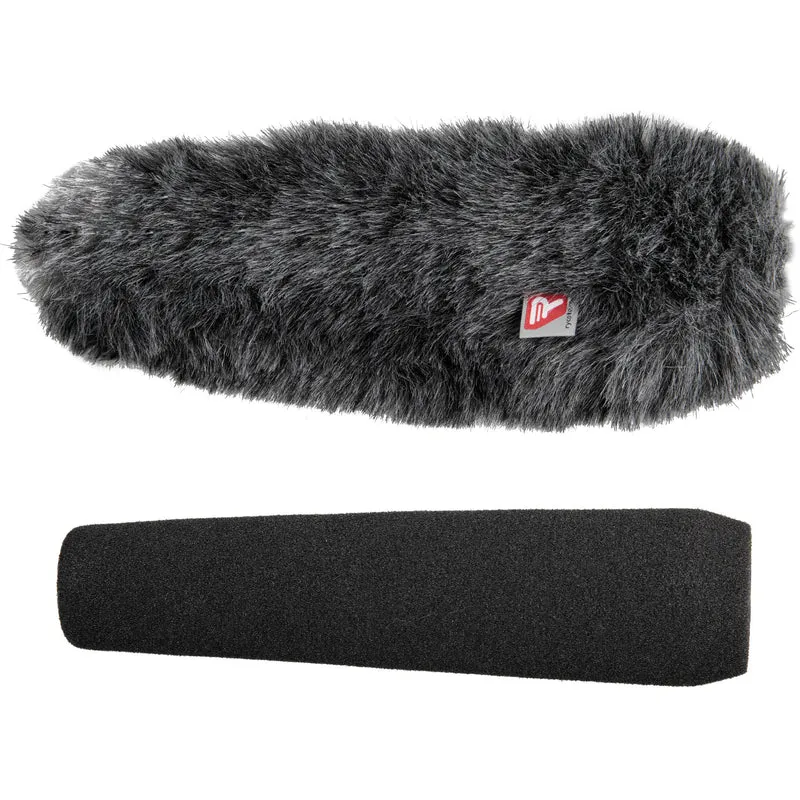 Rycote Shotgun Mic Foam and Windjammer Combo for Rode NTG3, Sennheiser MKH 416/418, and Sanken CS-3e (7" Long, 0.7 to 0.8" Diameter Hole)
