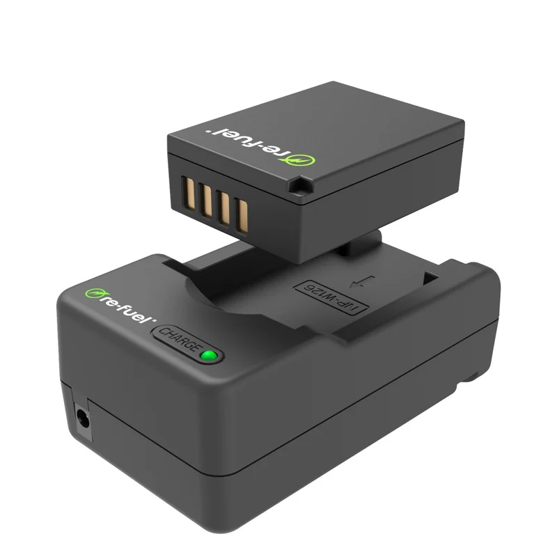 Digipower Re-Fuel Charger Battery Kit Fujifilm NP-W126