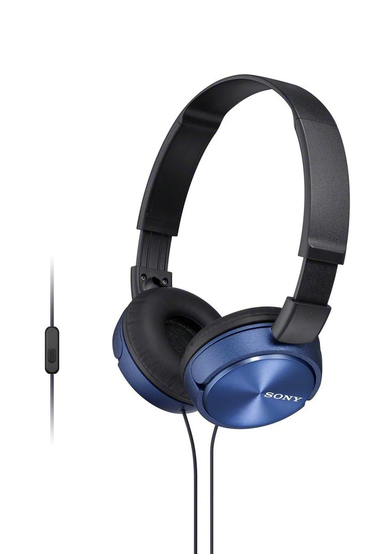 Sony MDR-ZX310AP - ZX Series - headphones with mic - full size - 3.5 mm jack - blue