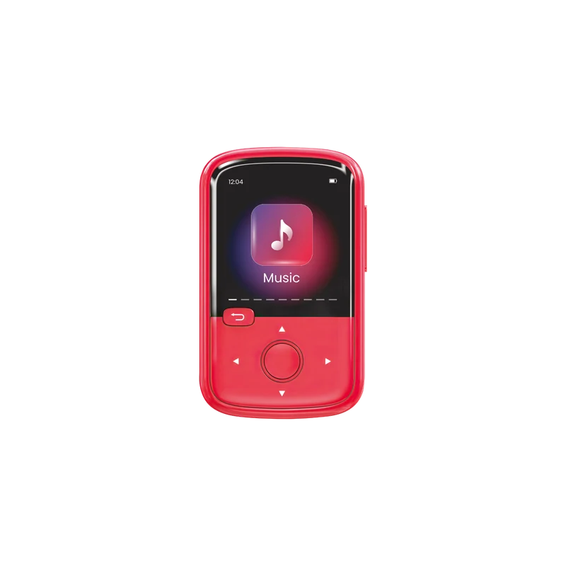 Greentouch Klip Mini 64GB MP3 Player - With SD Slot - Red