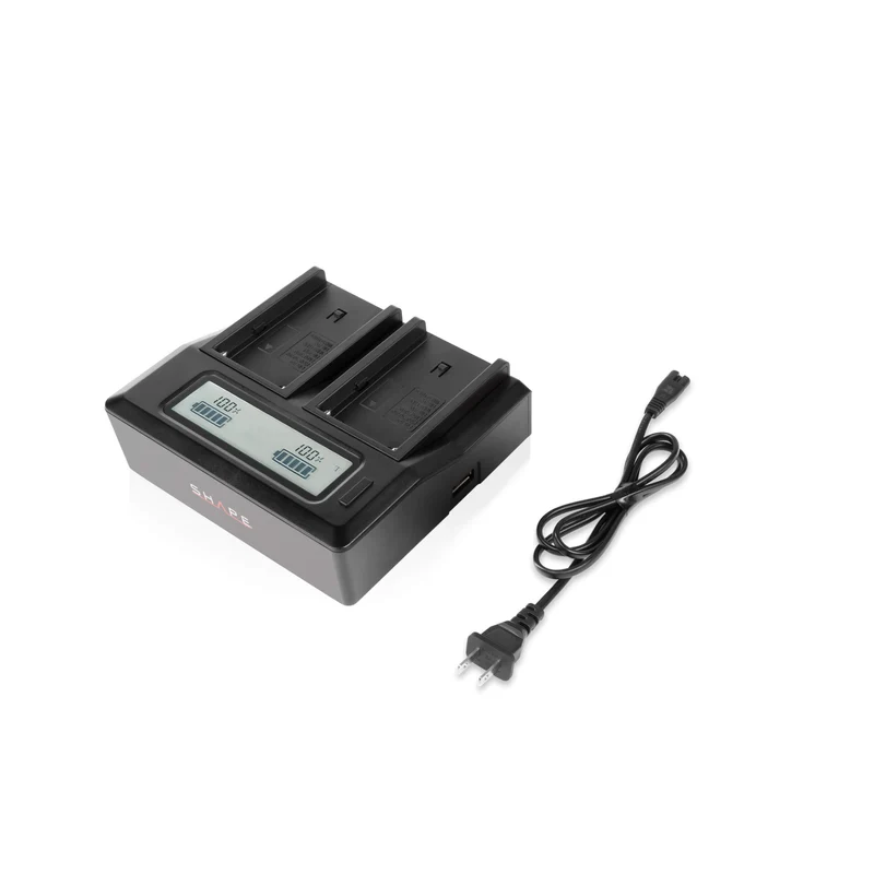 SHAPE NP-F Dual-Bay Charger with LCD