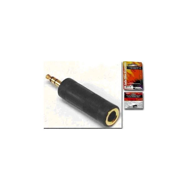 WELLSON AN302G 3.5mm Stereo Plug to 6.3mm Stereo Jack Adapter