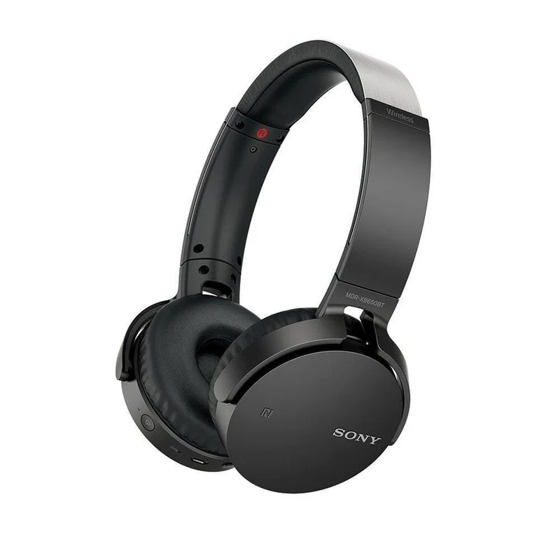 Sony MDR-XB650BT headphones with mic, XB Series full size - wireless - Bluetooth - NFC