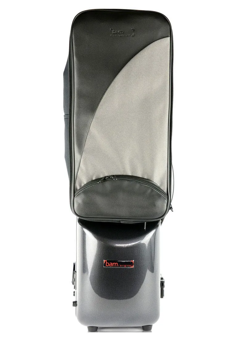 Étui Clarinette Basse Ut Hightech + Étui 2 Clarinettes Sib/La - Noir Carbone